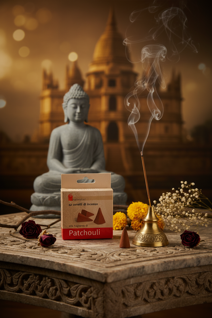 INCENSO IN CONI DHANVANTARI: PATCHOULI