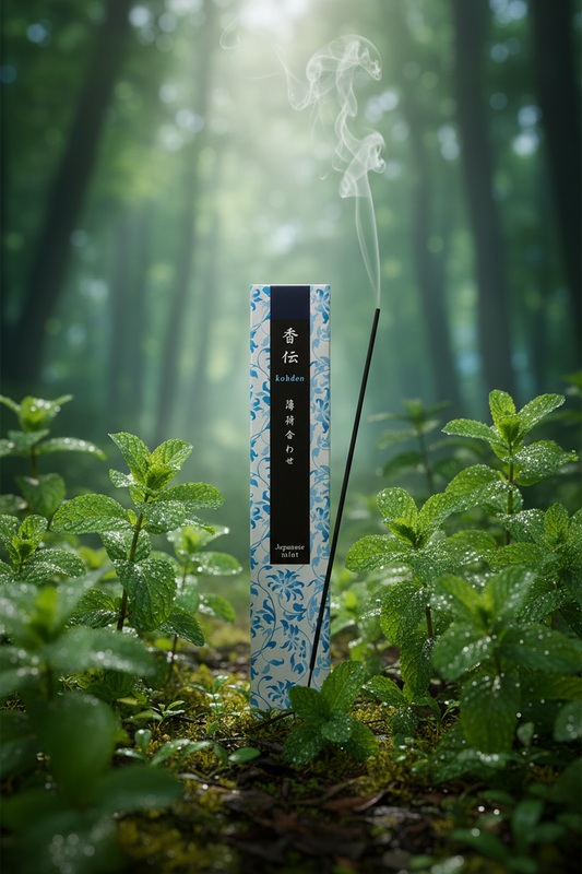 Incenso Giapponese Nippon Kodo Kohden Japanese Mint Menta Giapponese nel sottobosco - Erboristeria La Clessidra Carpi