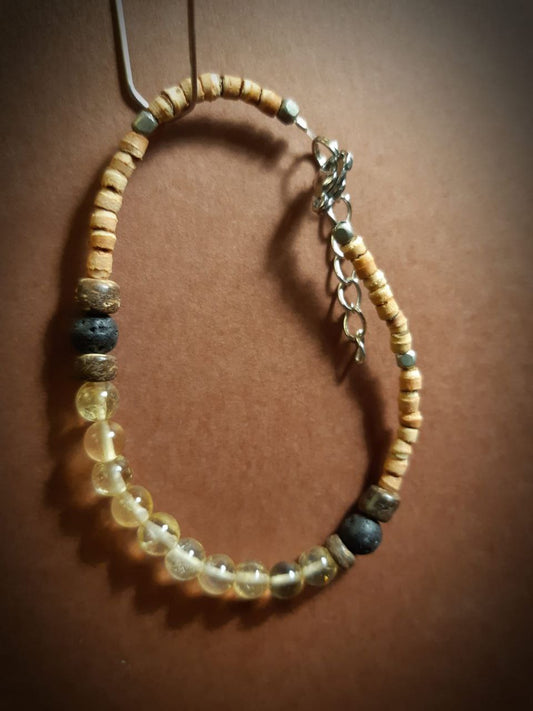 CHAKRA BRACCIALE ORIGINAL: n°3 MANIPURA QUARZO CITRINO