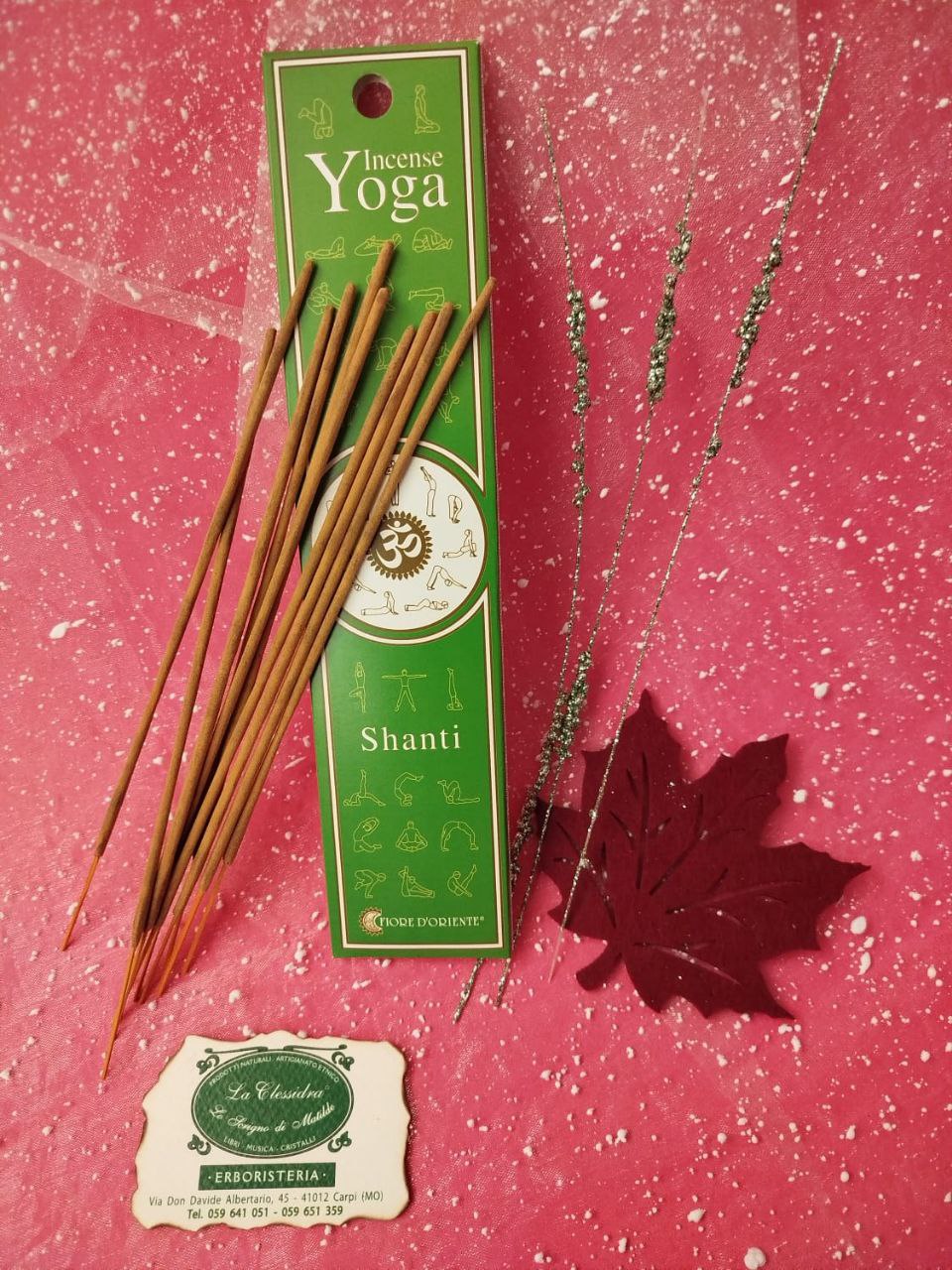 INCENSO IN STICK YOGA FIORE D'ORIENTE: SHANTI