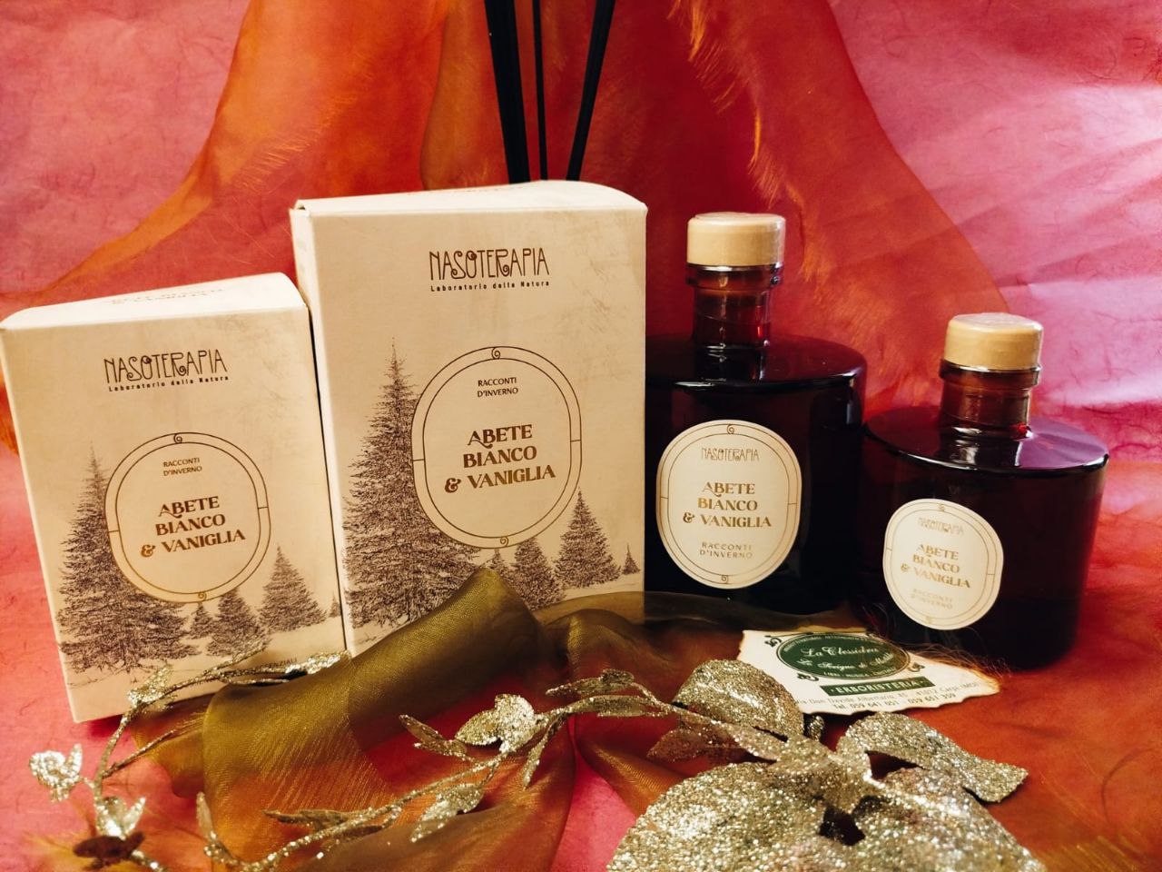 DIFFUSORE A BASTONCINO NASOTERAPIA: ABETE BIANCO E VANIGLIA 500 ML