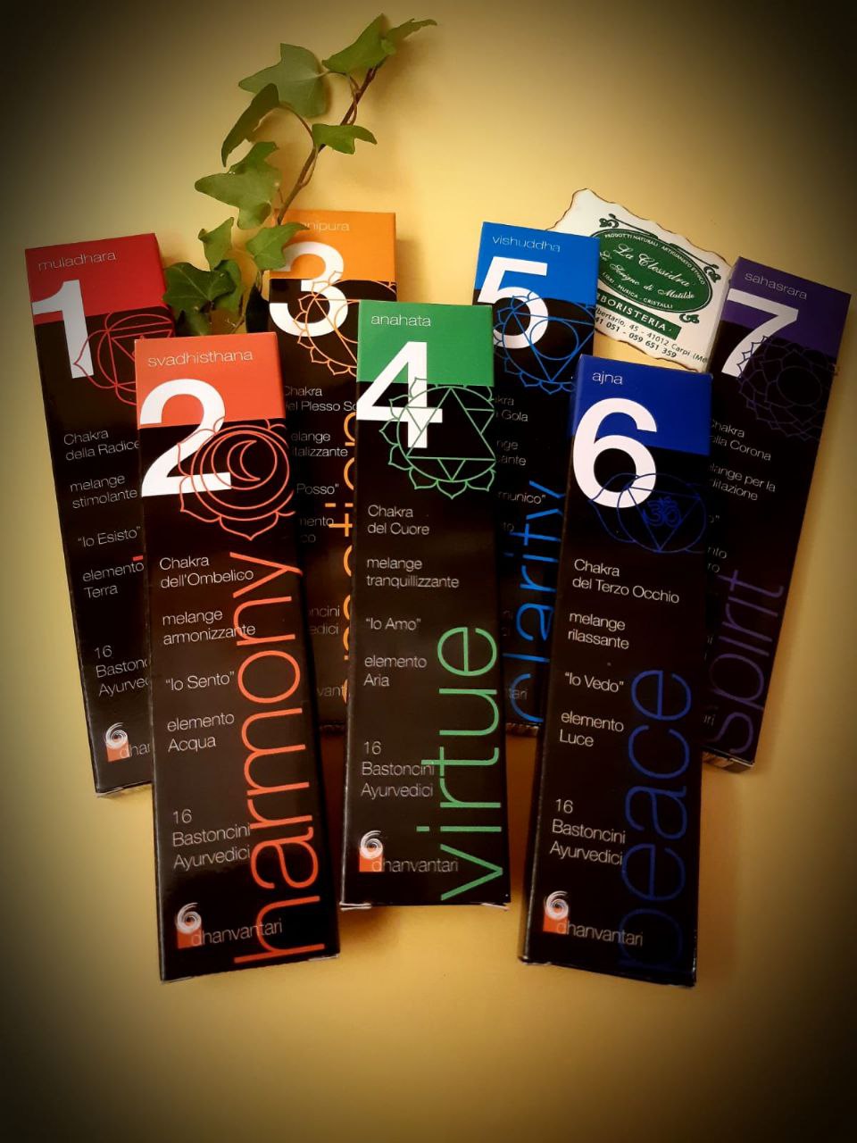 INCENSO IN STICK AYURVEDICO DEI CHAKRA