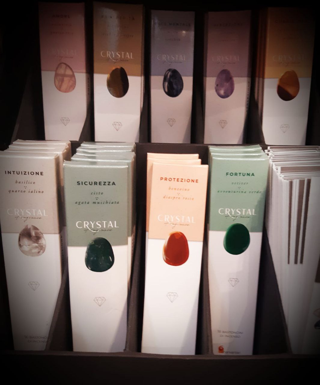 INCENS0 IN STICK CRYSTAL  FRAGRANCE (con cristalli)