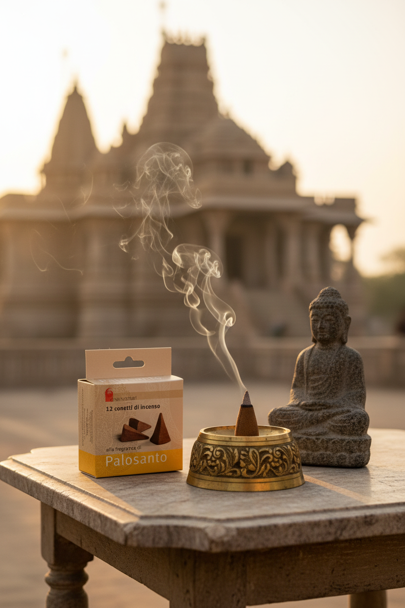 INCENSO IN CONI DHANVANTARI: PALO SANTO