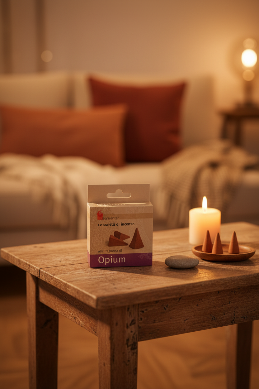 INCENSO IN CONI DHANVANTARI: OPIUM