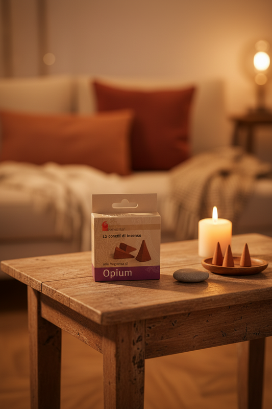 INCENSO IN CONI DHANVANTARI: OPIUM