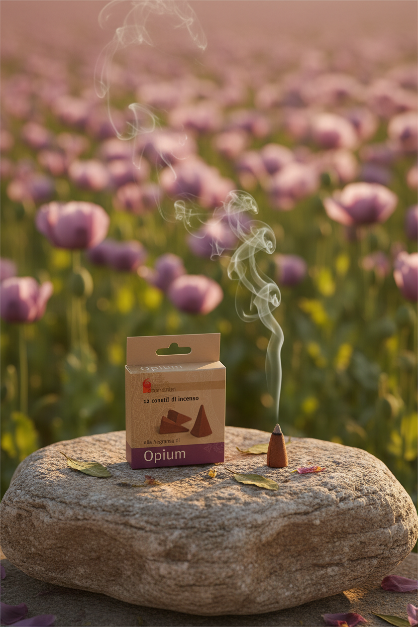 INCENSO IN CONI DHANVANTARI: OPIUM
