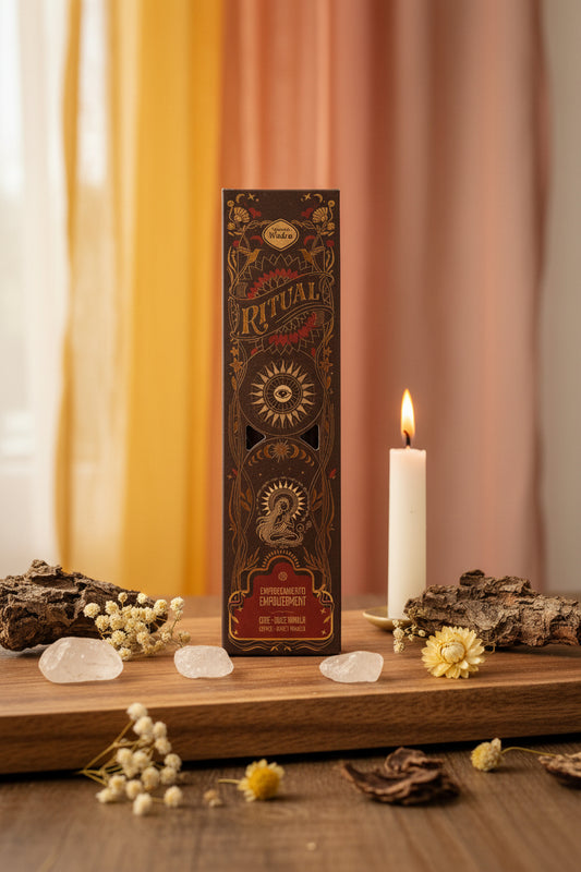 Incenso Sagrada Madre Empoderamiento su legno con candela cristalli e organza - Erboristeria La Clessidra Carpi