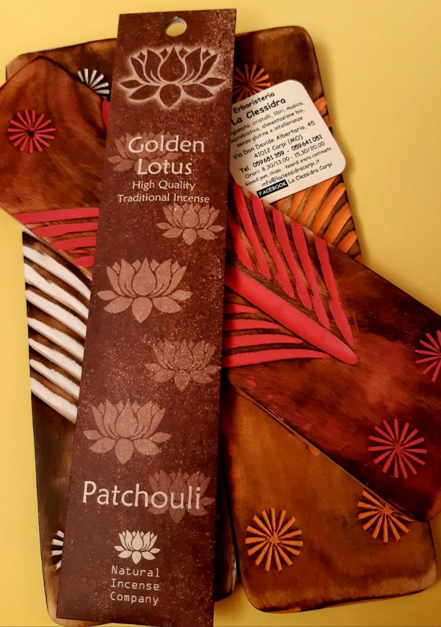 INCENSO IN STICK  GOLDEN LOTUS: PATCHOULI