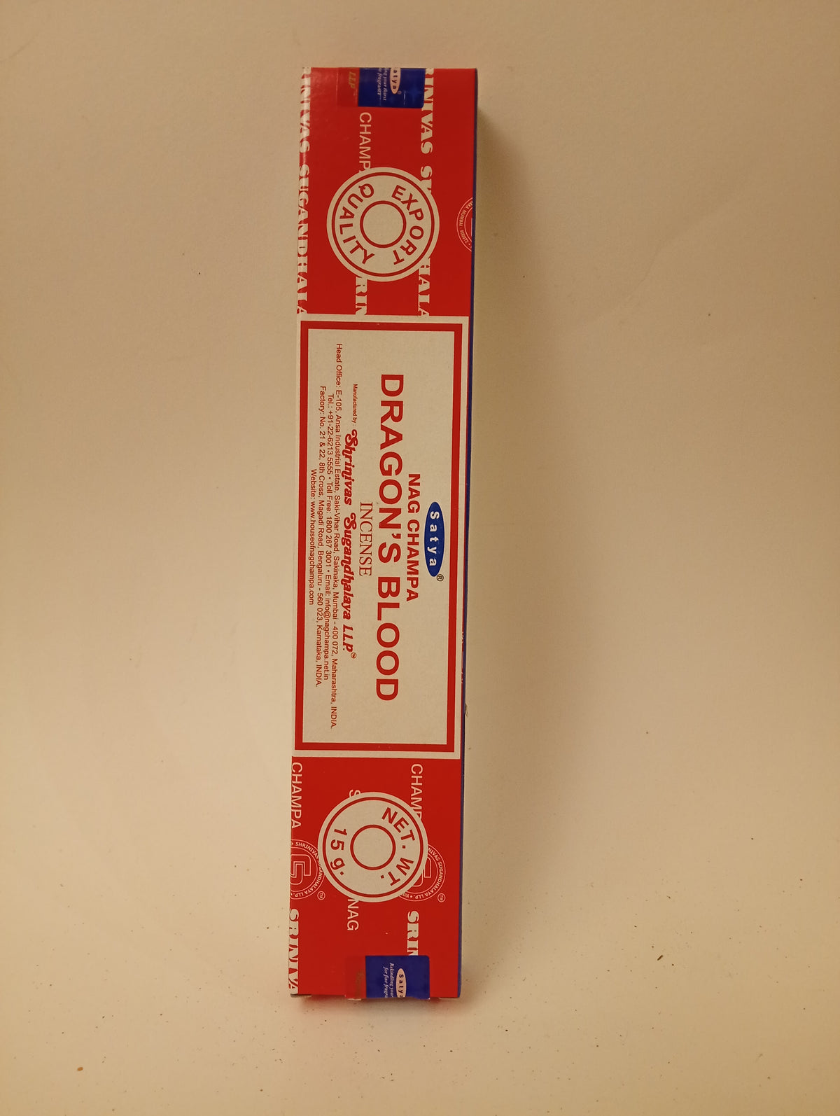 INCENSO IN STICK SATYA: DRAGON'S BLOOD