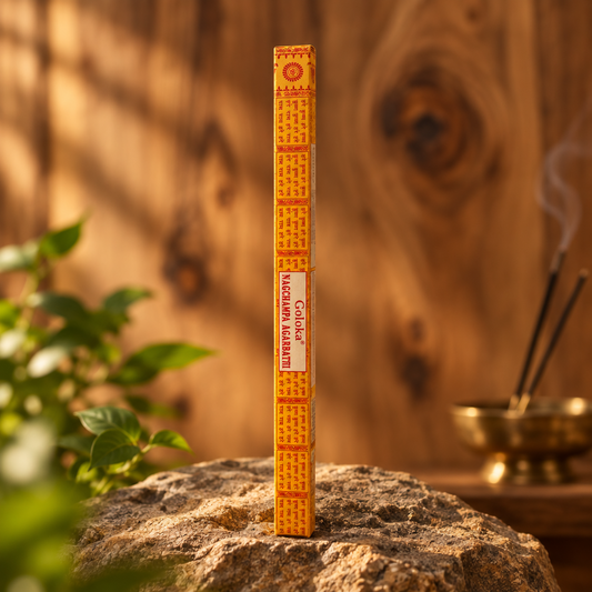 Nag Champa Goloka Giallo : 8 stick in confezione quadra