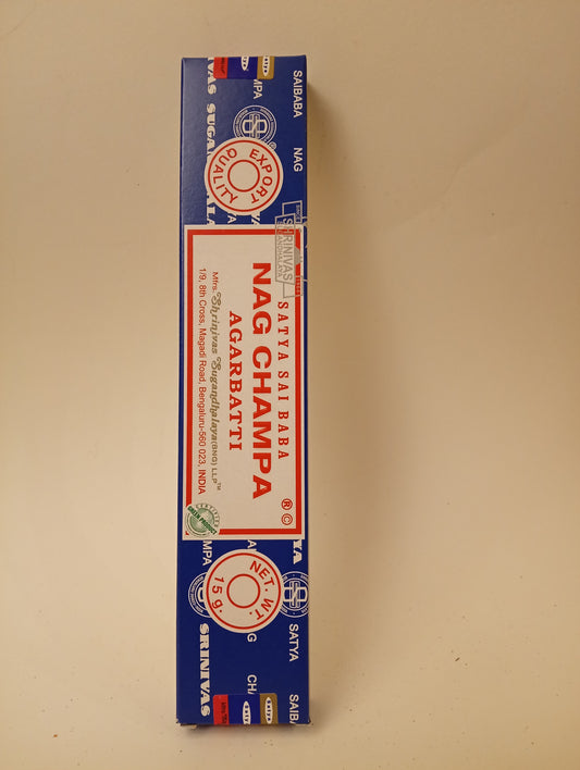 Nag Champa Satya Sai Baba Blu : Stick in astuccio da 15 g