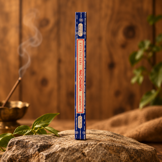 Nag Champa Satya Sai Baba Blu : Stick in confezione quadra da 10 g
