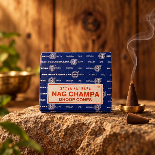 Nag Champa Satya Sai Baba Blu : 12 coni dhoop