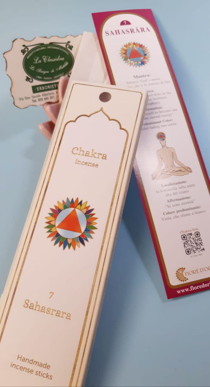 Incenso in stick dei chakra fiore d'oriente: N°7 SAHASRARA