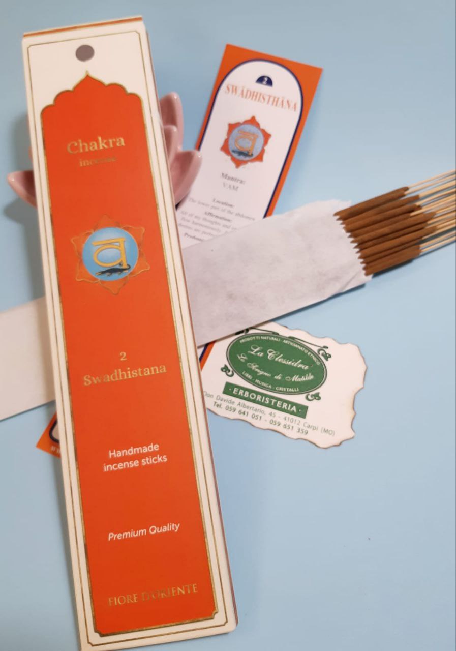 Incenso in stick dei chakra fiore d'oriente: N°2 SWADHISTANA