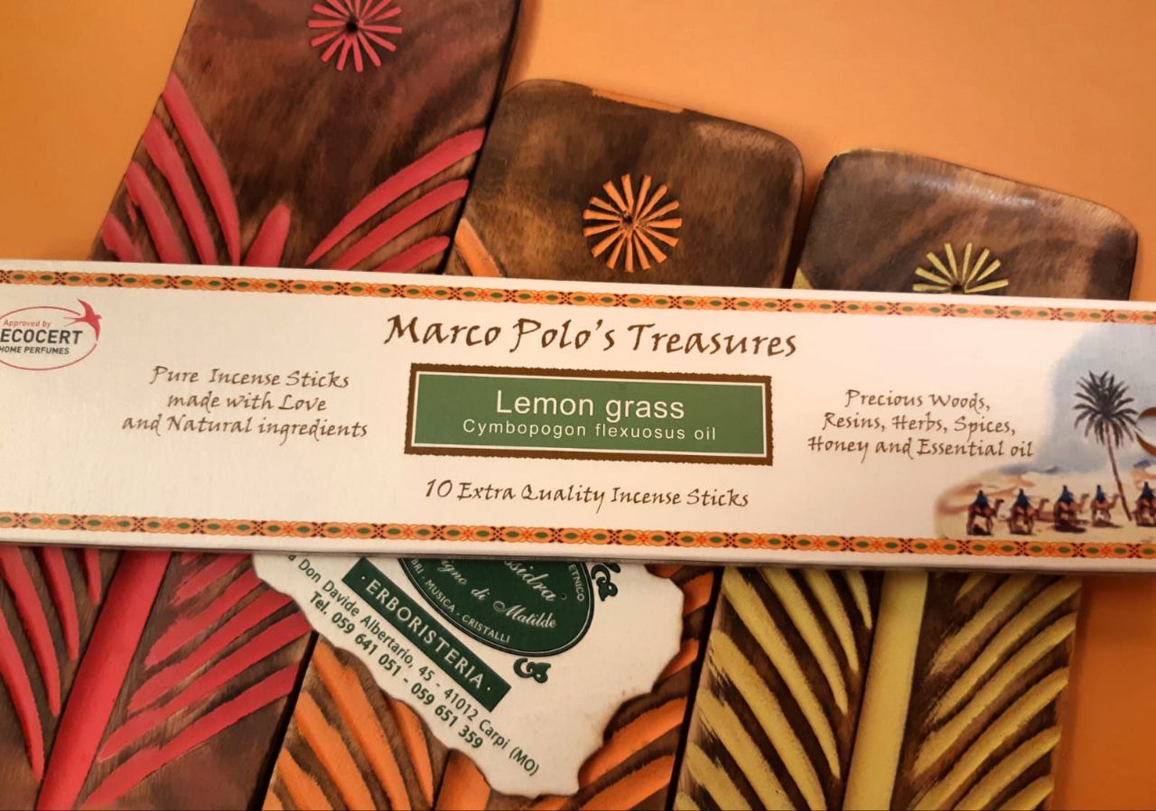 INCENSO IN STICK MARCO POLO:  LEMON GRASS (citronella)