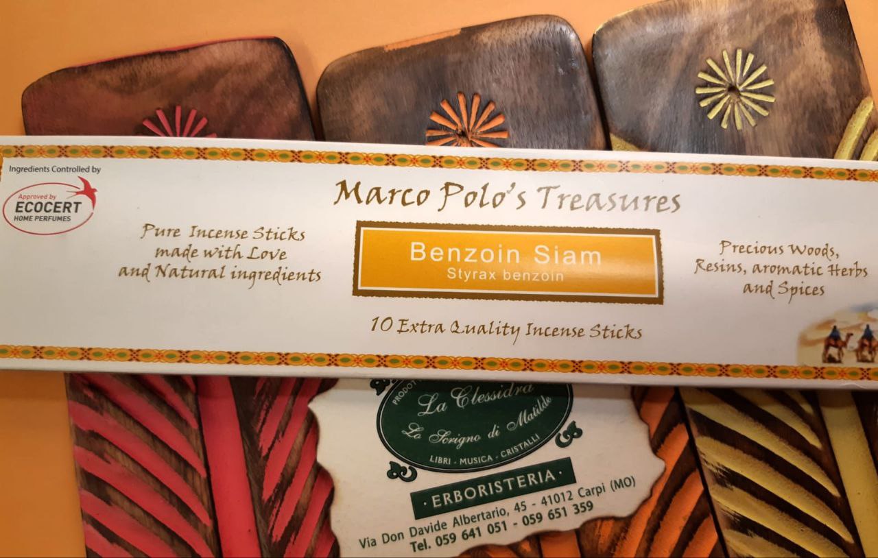 INCENSO IN STICK MARCO POLO:  BENZOINO DEL SIAM