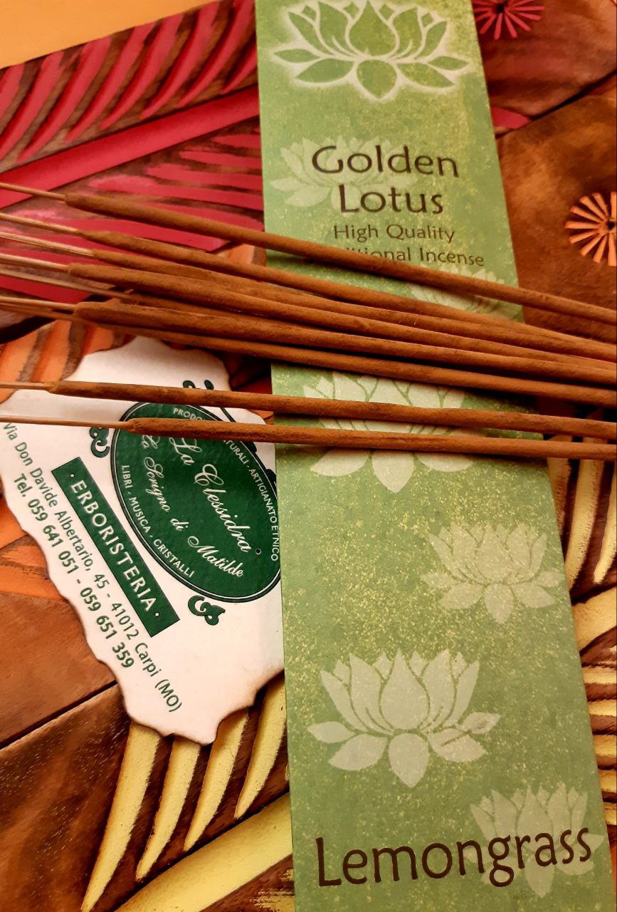 Incenso Golden Lotus: LEMONGRASS (CITRONELLA)