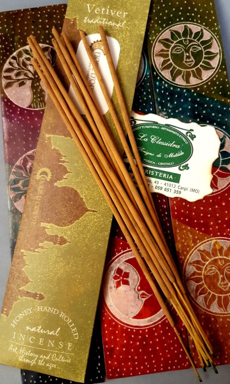 INCENSO  IN STICK TRADITIONAL: VETIVER