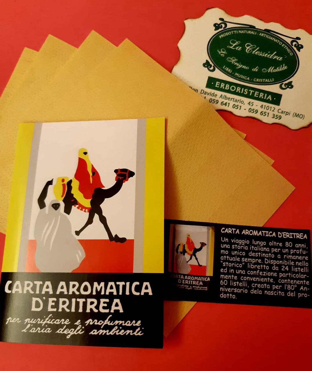 Carta d'Eritrea gialla:  CARTA AROMATICA