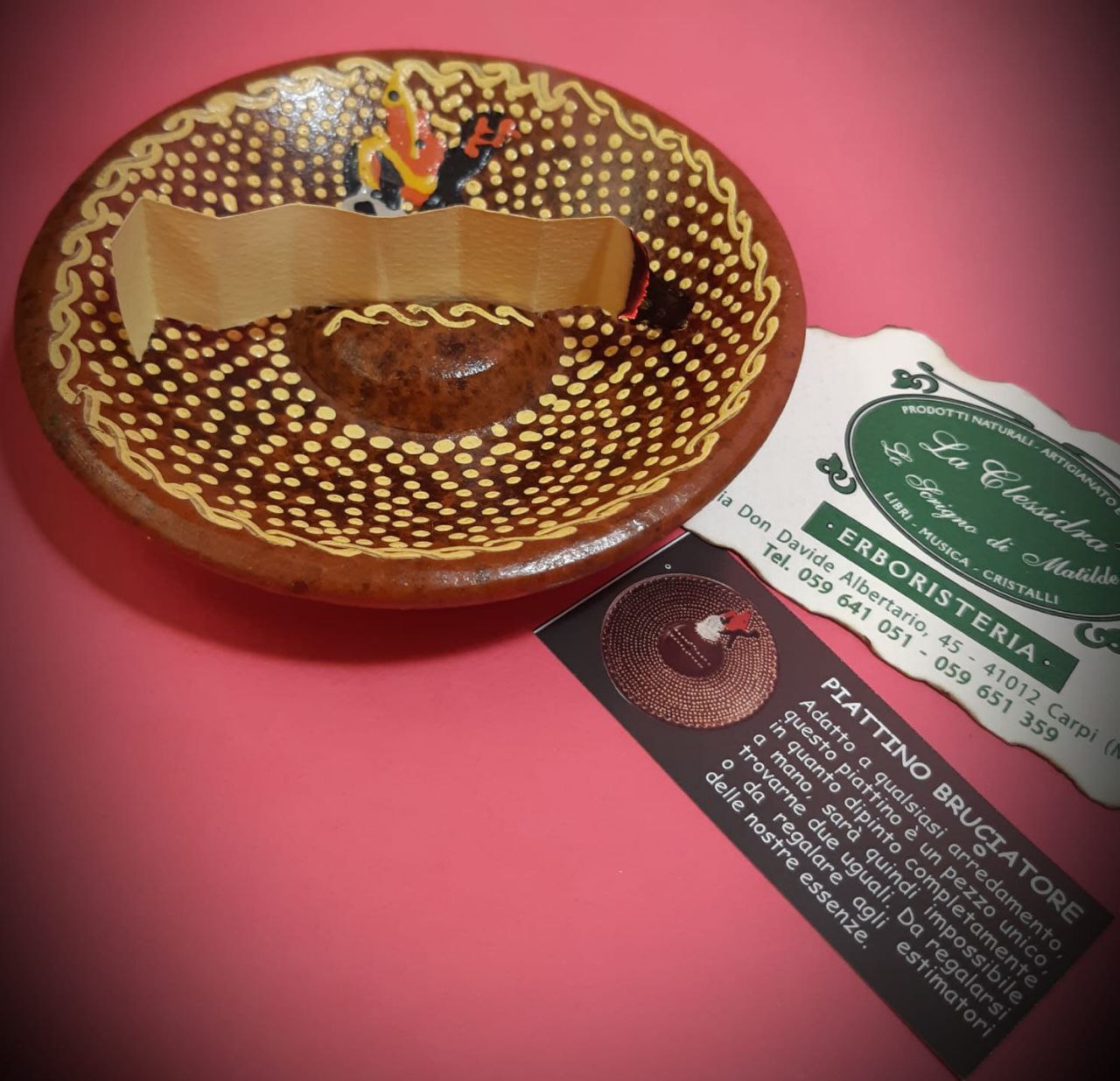 Carta d'Eritrea:  PIATTINO BRUCIATORE PER CARTINE