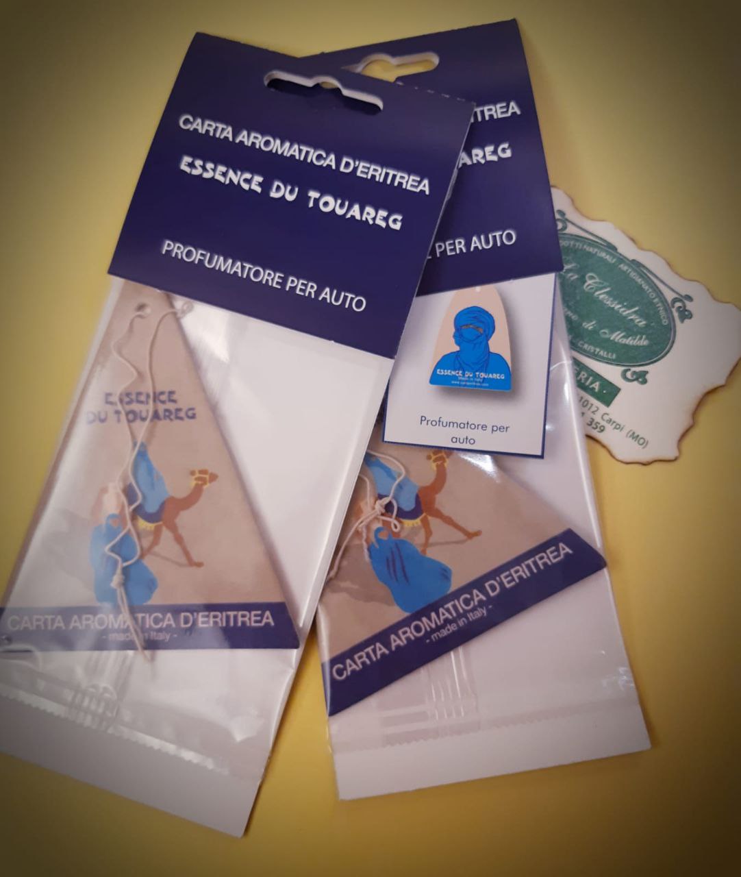 Carta d'Eritrea blu: PROFUMATORE TUAREG PER AUTO
