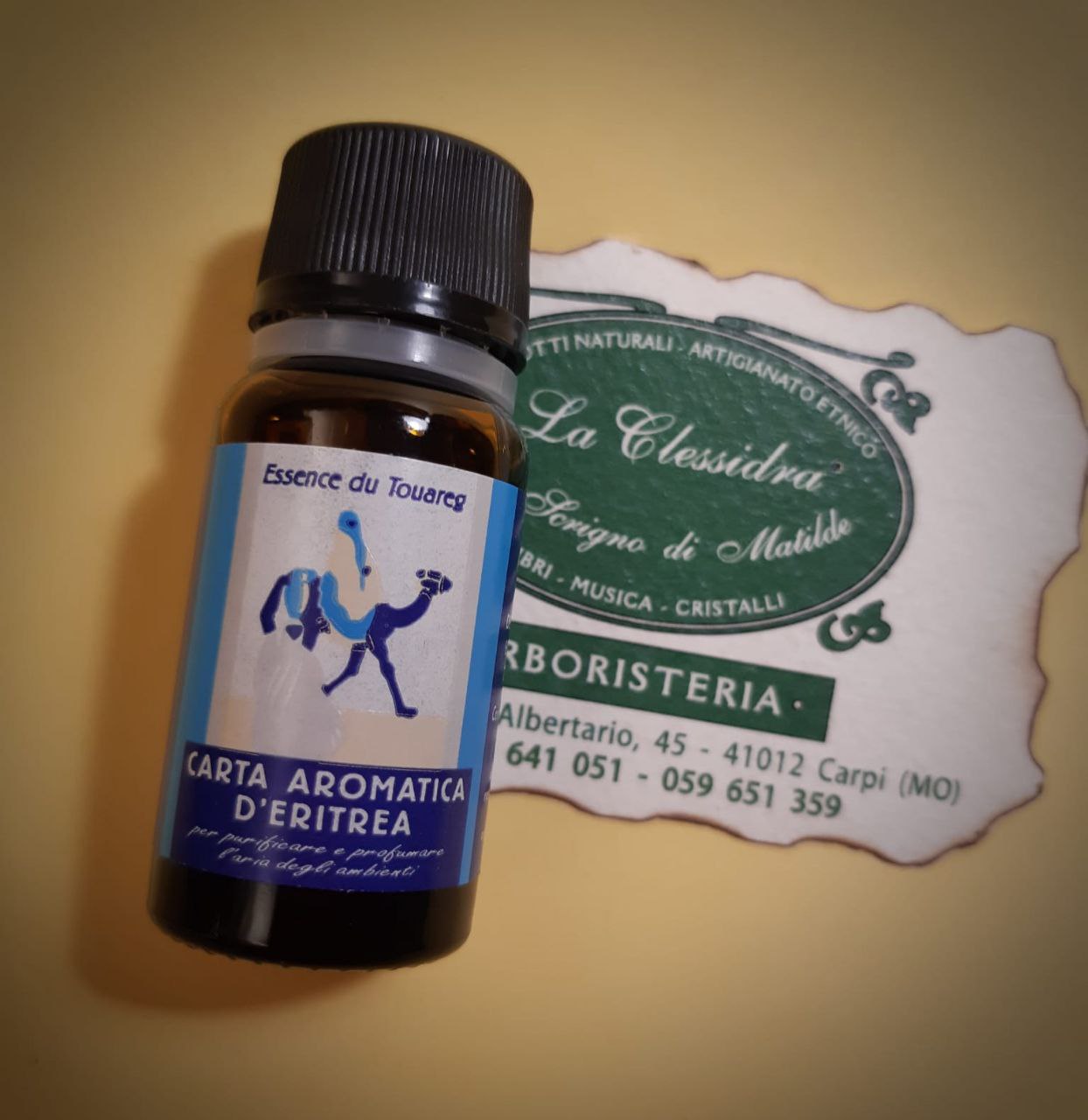 Carta d'Eritrea blu: OLIO ESSENZIALE TUAREG