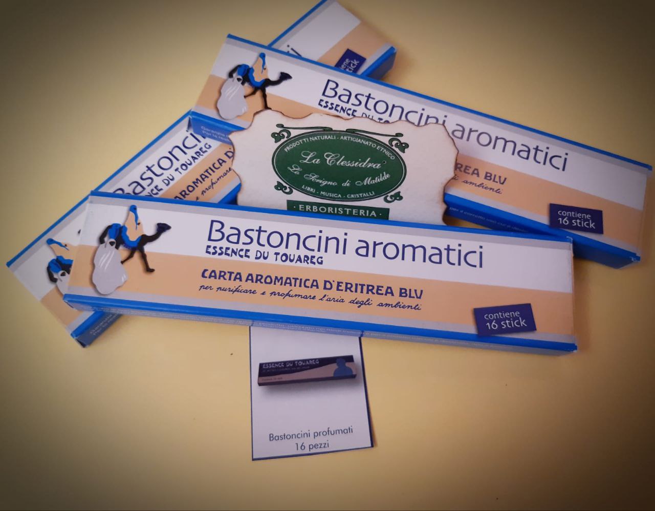 Carta d'Eritrea blu: INCENSO IN STICK TUAREG