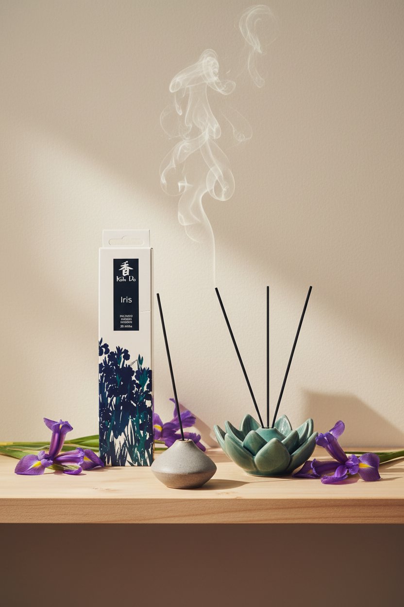 Incenso Giapponese Nippon Kodo Koh-Do Iris Giaggiolo fiorito raffinato - Erboristeria La Clessidra Carpi