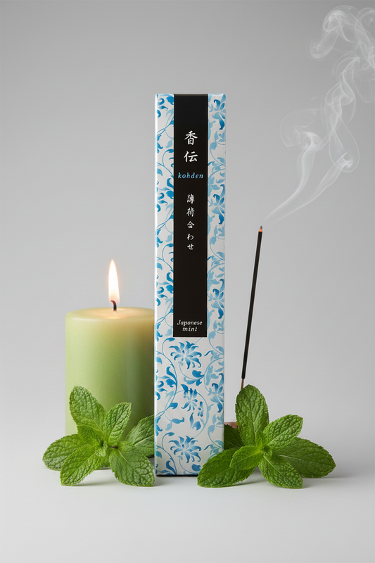 Incenso Giapponese Nippon Kodo Kohden Japanese Mint Menta Giapponese balsamica - Erboristeria La Clessidra Carpi