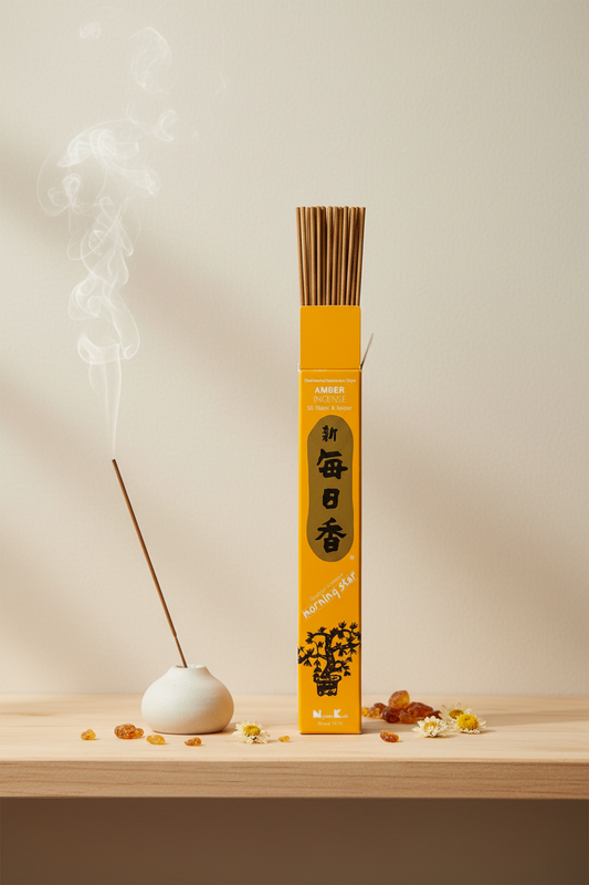 Scatola con Incenso Giapponese Morning Star Amber Ambra 