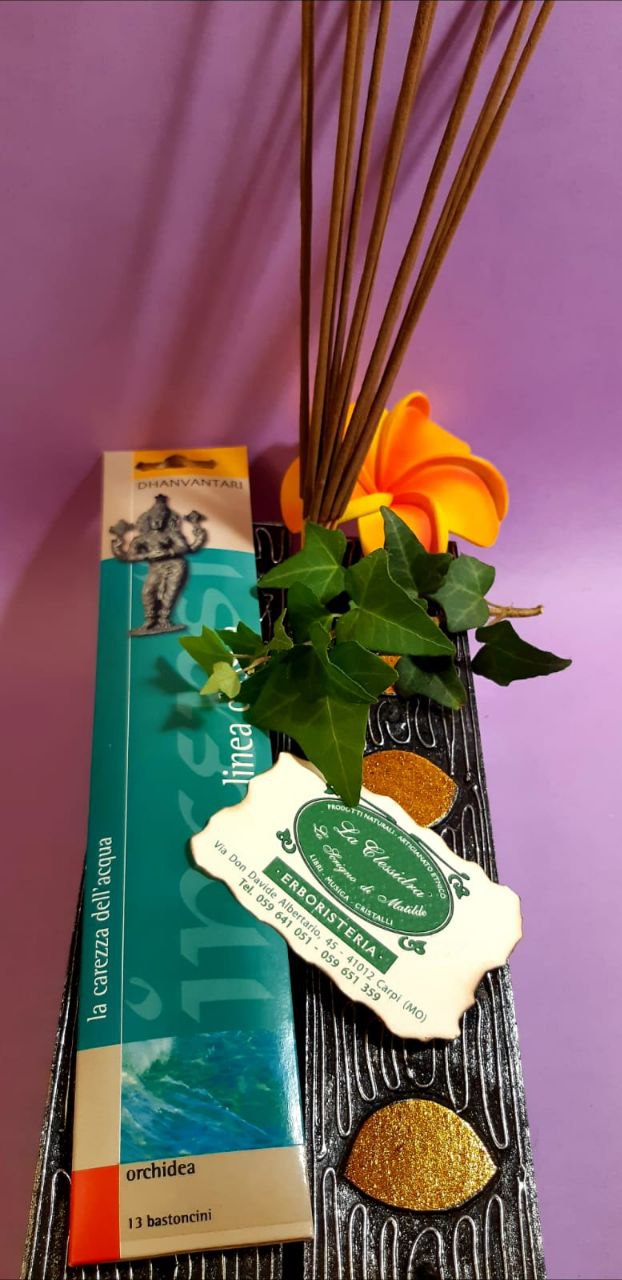 Incenso in stick tradizionale Dhanvantari: orchidea