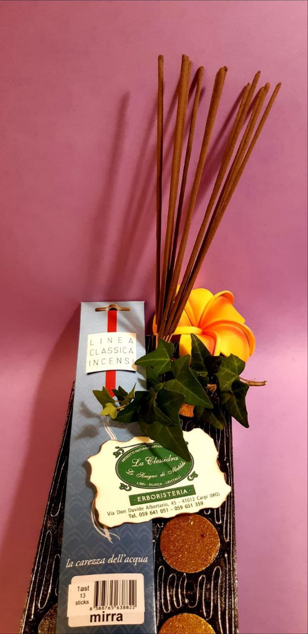 Incenso in stick tradizionale Dhanvantari: mirra