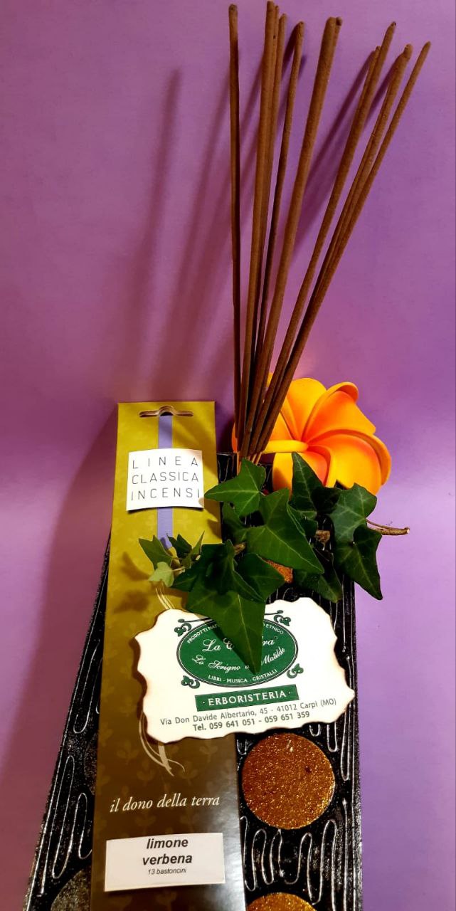 Incenso in stick tradizionale Dhanvantari: limone e verbena