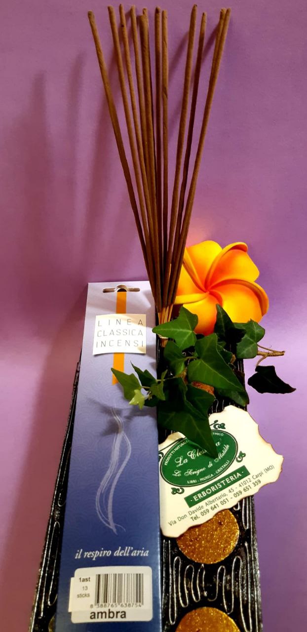 Incenso in stick tradizionale Dhanvantari: ambra