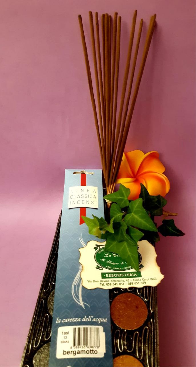 Incenso in stick tradizionale Dhanvantari: bergamotto