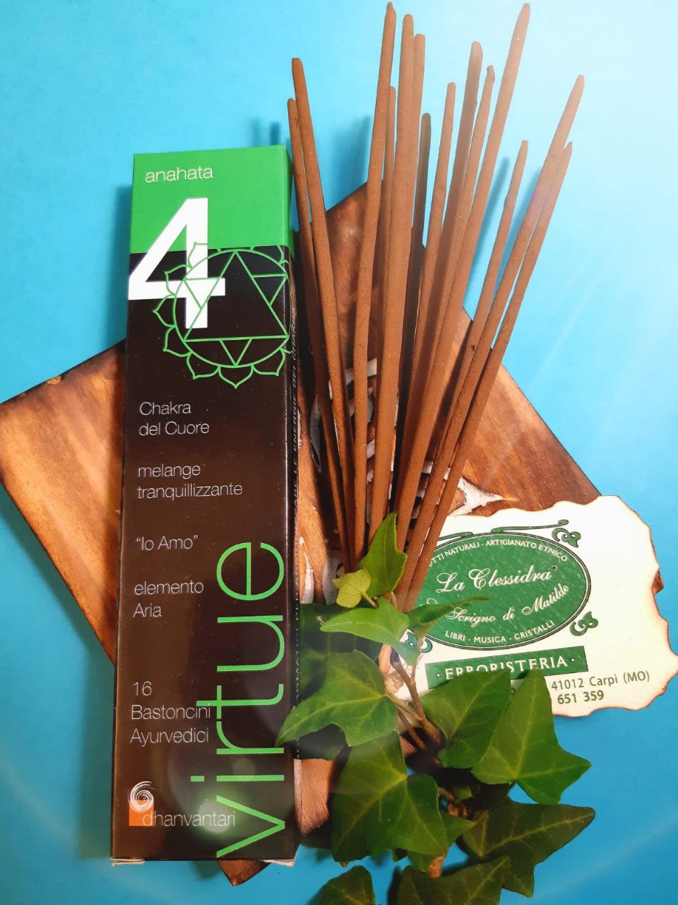 Incenso in stick ayurvedico dei chakra: N° 4 ANAHATA