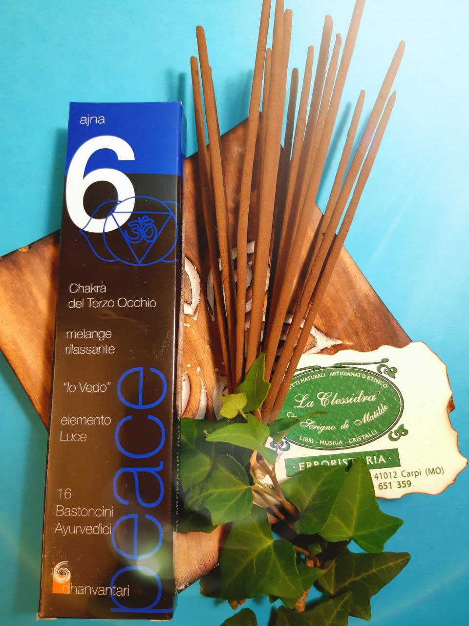 Incenso in stick ayurvedico dei chakra: N°6 AJNA