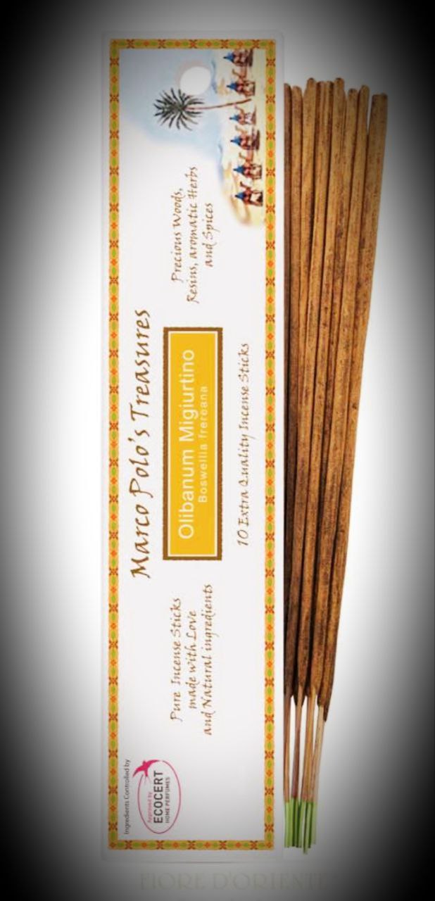 INCENSO IN STICK MARCO POLO:  OLIBANUM MIGIURTINO