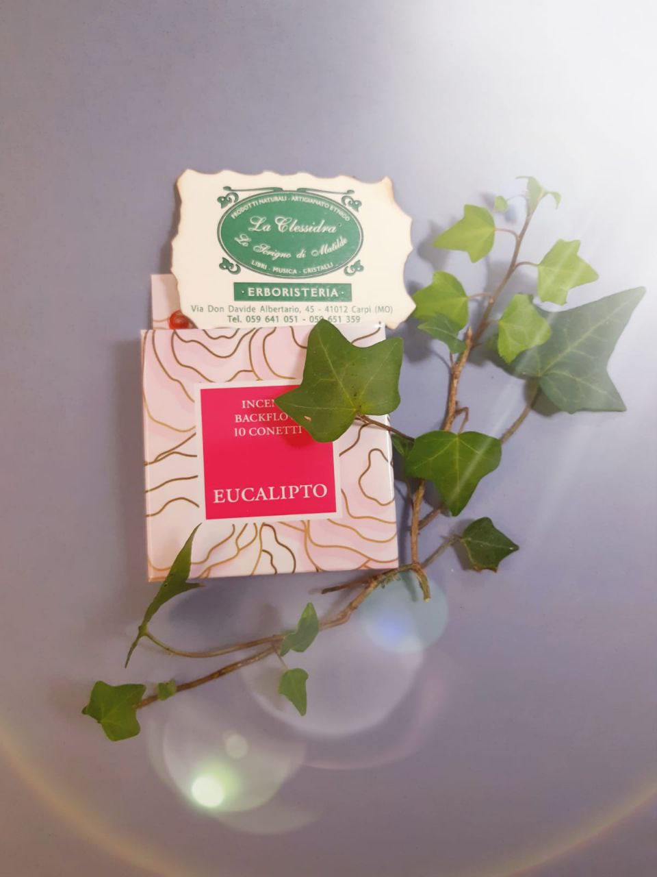 INCENSO BACKFLOW DHANVANTARI: EUCALIPTO