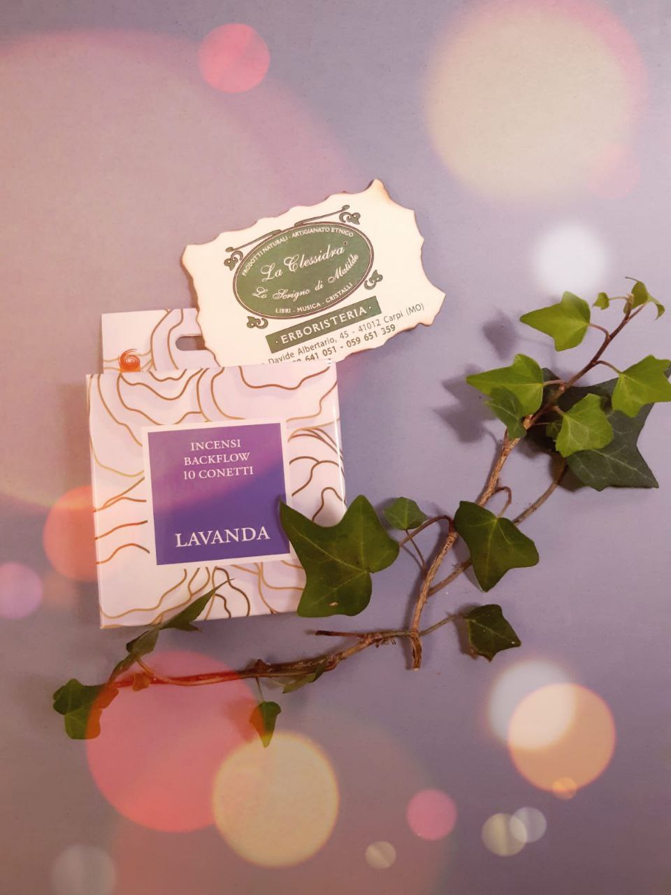 INCENSO BACKFLOW DHANVANTARI: LAVANDA