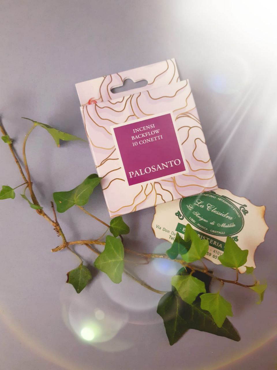 INCENSO BACKFLOW DHANVANTARI: PALO SANTO