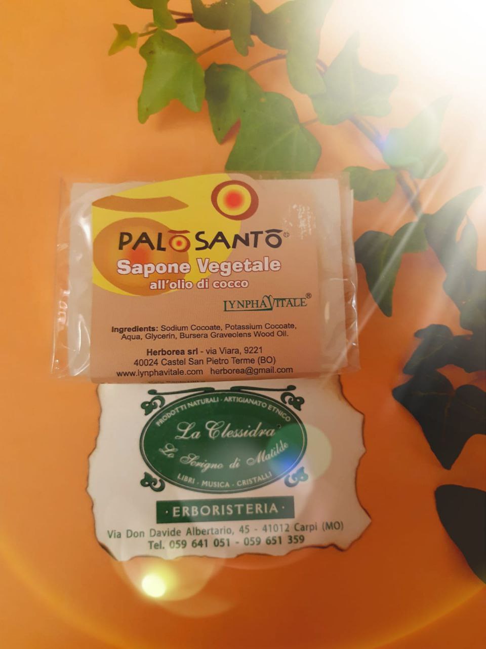 Palo santo:  SAPONE AL PALO SANTO