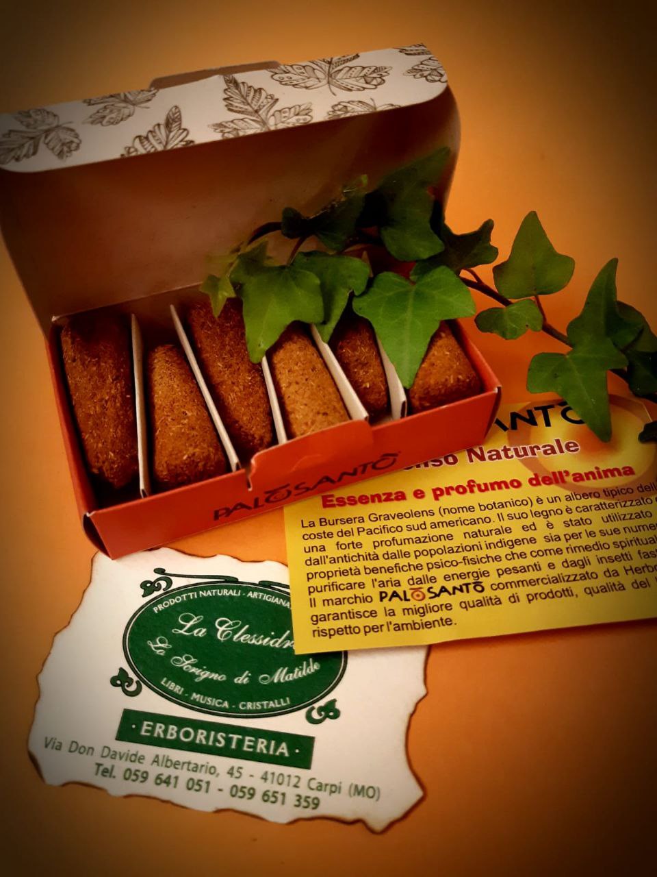 Palo santo:  PALO SANTO DI ALTA QUALITA' (incenso in coni)