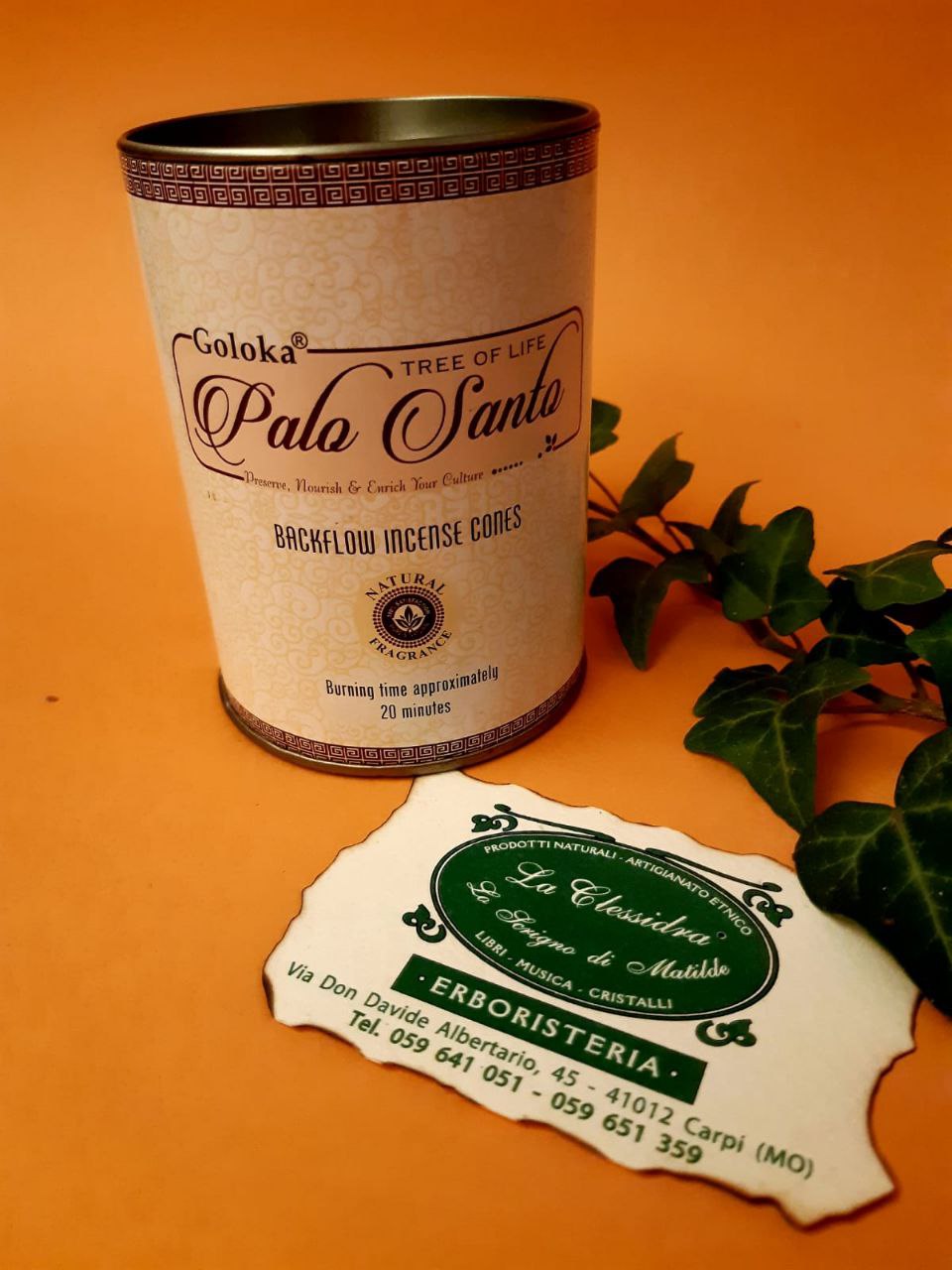 INCENSO BACKFLOW GOLOKA: PALO SANTO incenso  a cascata
