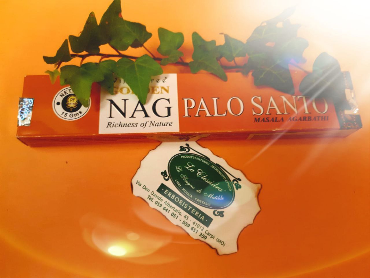 INCENSO IN STICK GOLDEN NAG: PALO SANTO