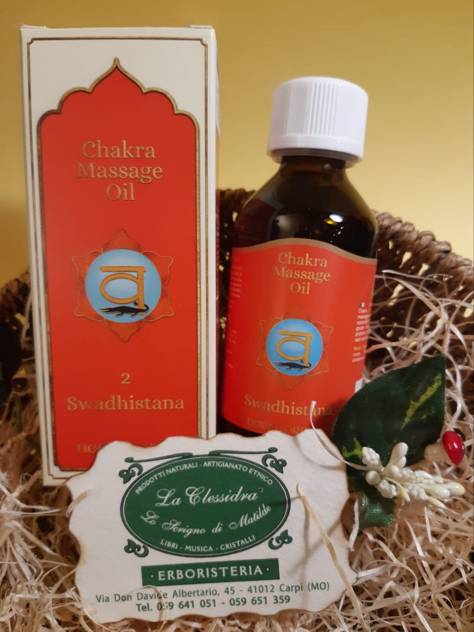 Chakra olio da massaggio: N°2 SWADHISTANA