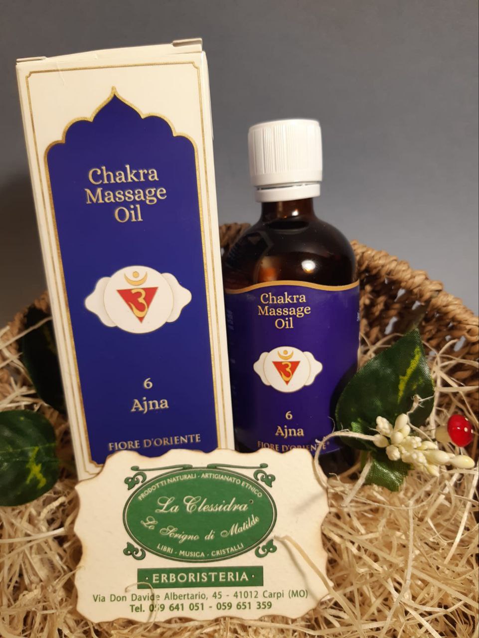 Chakra olio da massaggio: N°6 AJNA