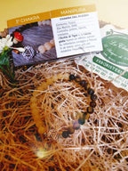 CHAKRA BRACCIALE HARMONY : n°3 MANIPURA OCCHIO DI TIGRE E CALCITE GIALLA